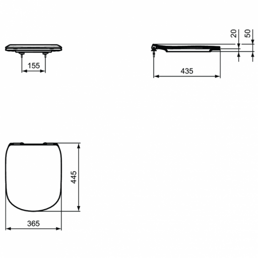 Комплект инсталляции с подвесным унитазом IDEAL STANDARD Prosys Tesi с сиденьем T3868V3